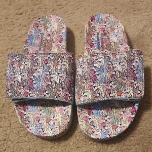 Skechers BOBS PLUSH FOAM DOG PRINT Print Slides